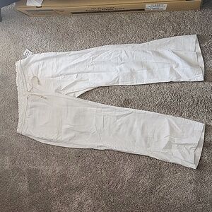 NWT Linen off white pants